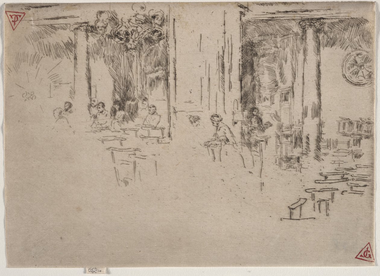 Kostel, Brusel od James McNeill Whistler