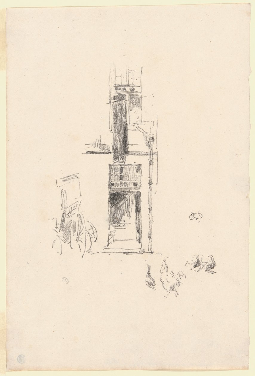 Kohouti a slepice, Hôtel Colbert od James McNeill Whistler
