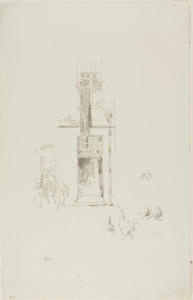Kohouti a slepice, Hôtel Colbert od James McNeill Whistler