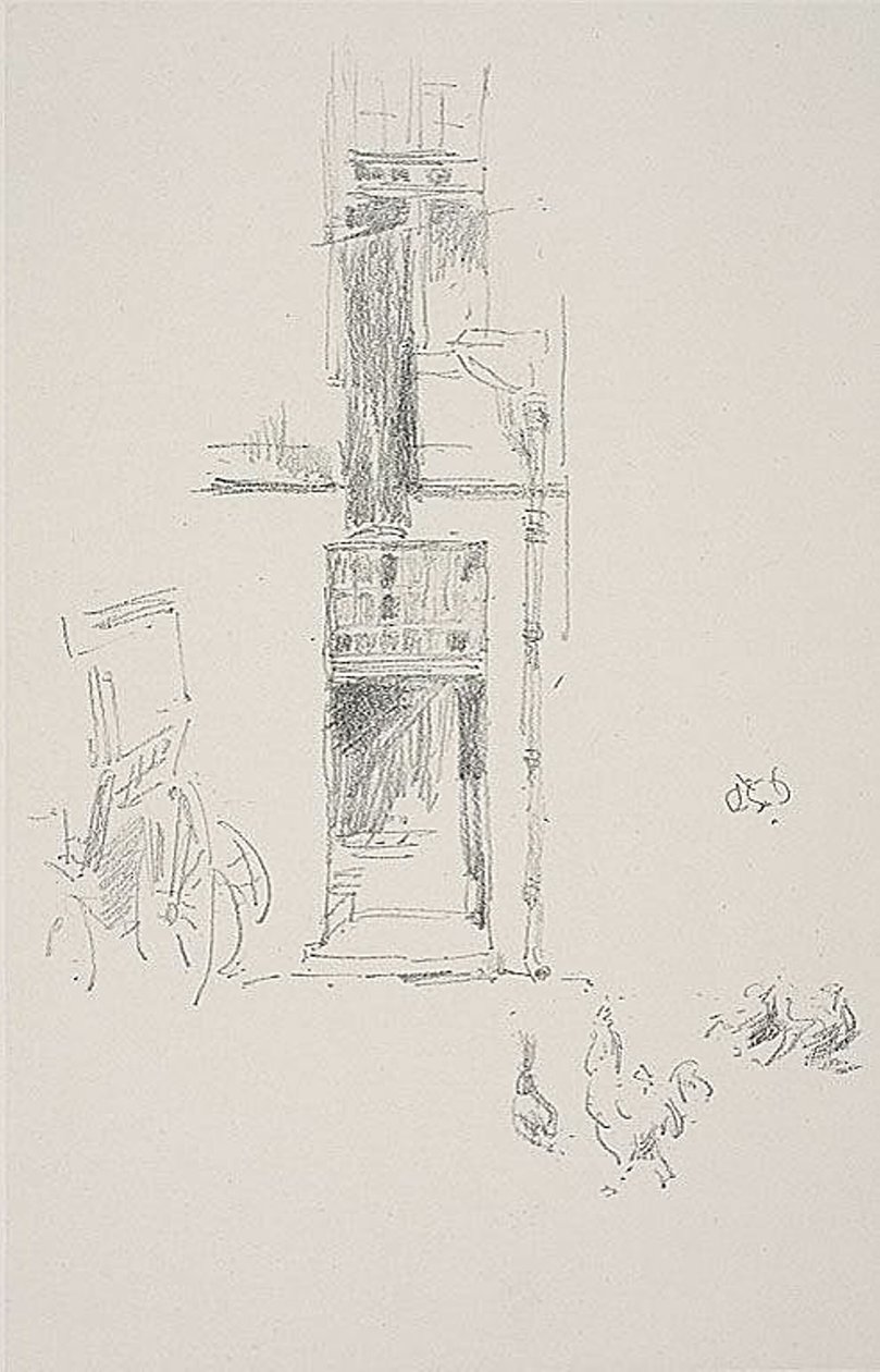 Kohouti a slepice, Hôtel Colbert od James Abbott McNeill Whistler