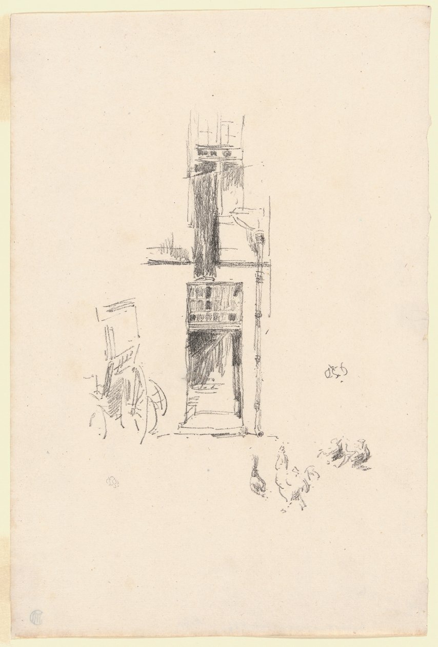 Kohouti a slepice, Hôtel Colbert od James Abbott McNeill Whistler