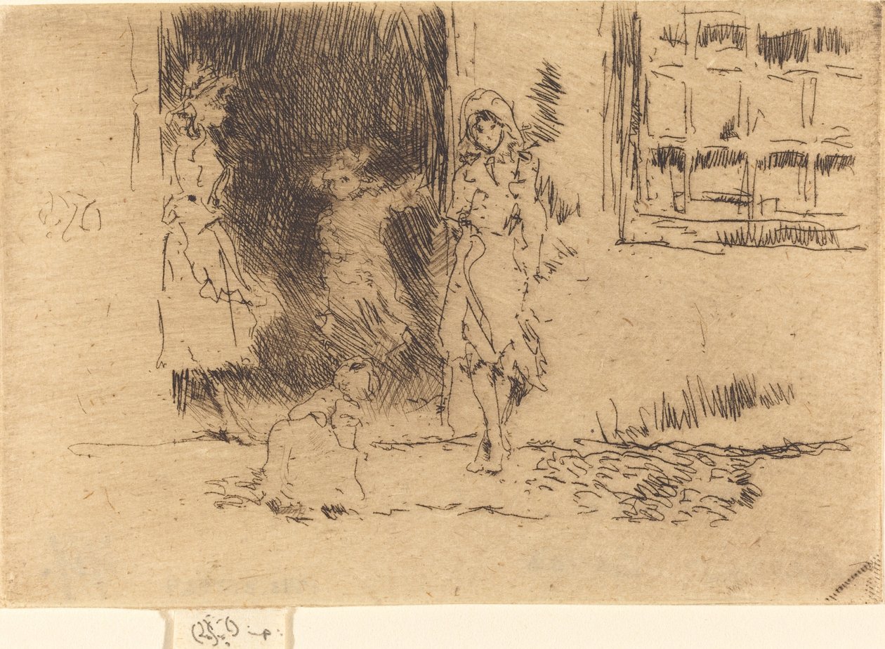 Dveře chaty od James Abbott McNeill Whistler