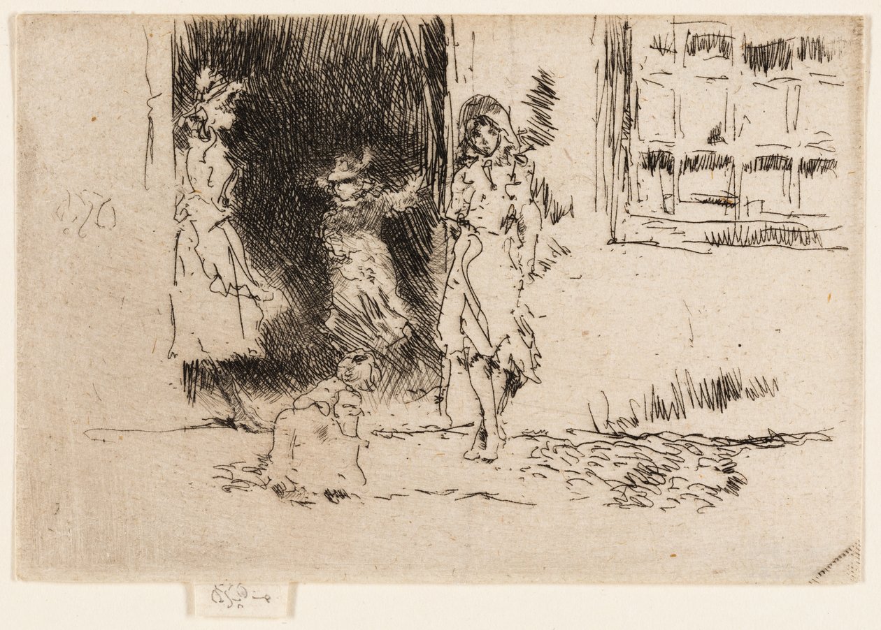 Dveře chaty od James Abbott McNeill Whistler