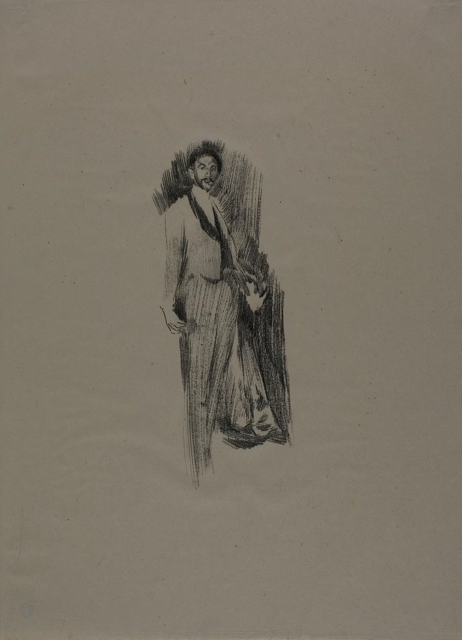 Hrabě Robert de Montesquiou, č. 2 od James Abbott McNeill Whistler