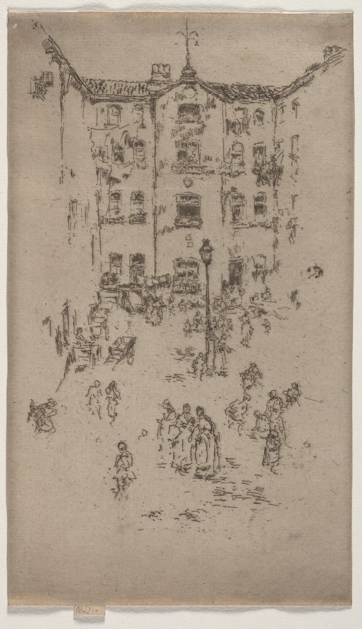 Dvůr, Brusel od James McNeill Whistler