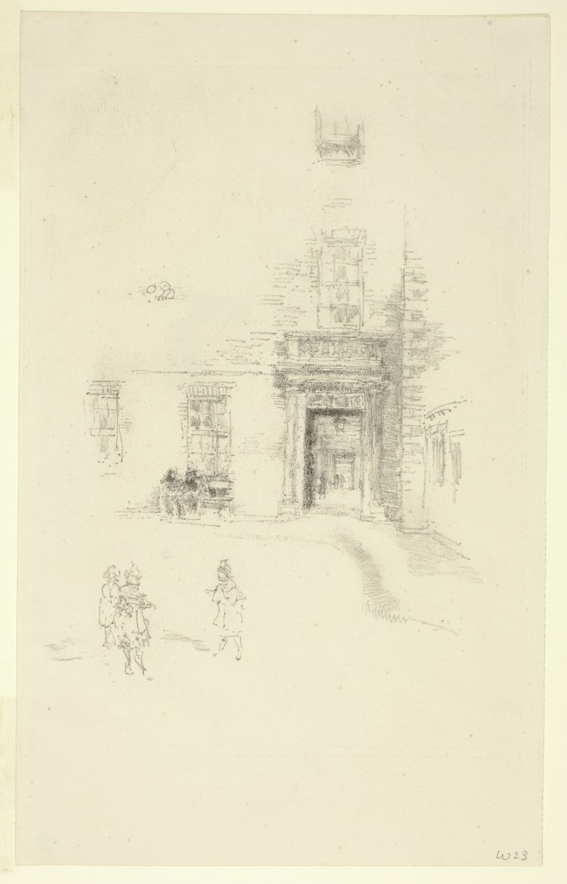 Nádvoří, nemocnice Chelsea od James Abbott McNeill Whistler