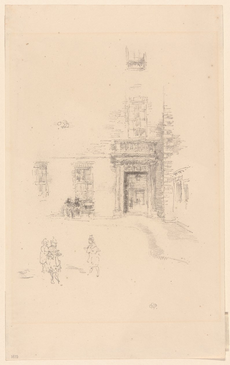 Nádvoří, nemocnice Chelsea od James Abbott McNeill Whistler