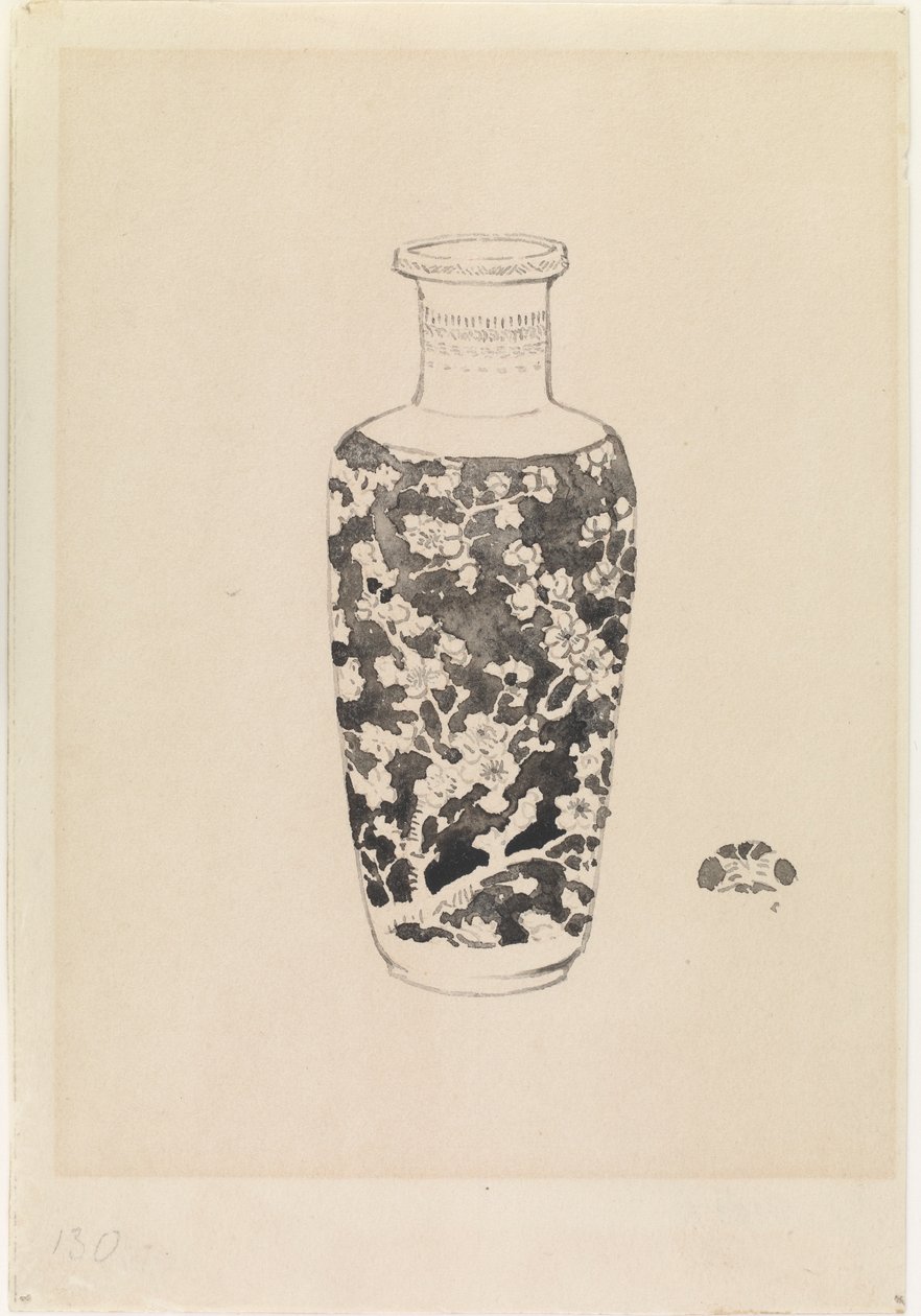 Válcová váza se silným hrdlem od James Abbott McNeill Whistler