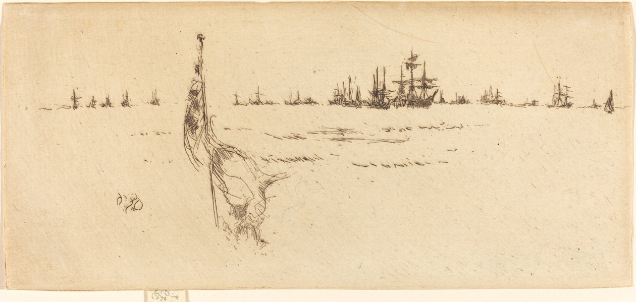 Namáčení vlajky od James Abbott McNeill Whistler