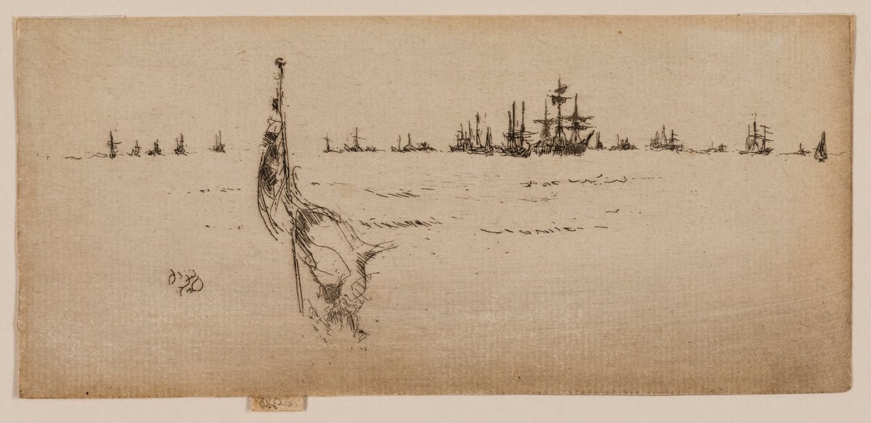 Namáčení vlajky od James McNeill Whistler