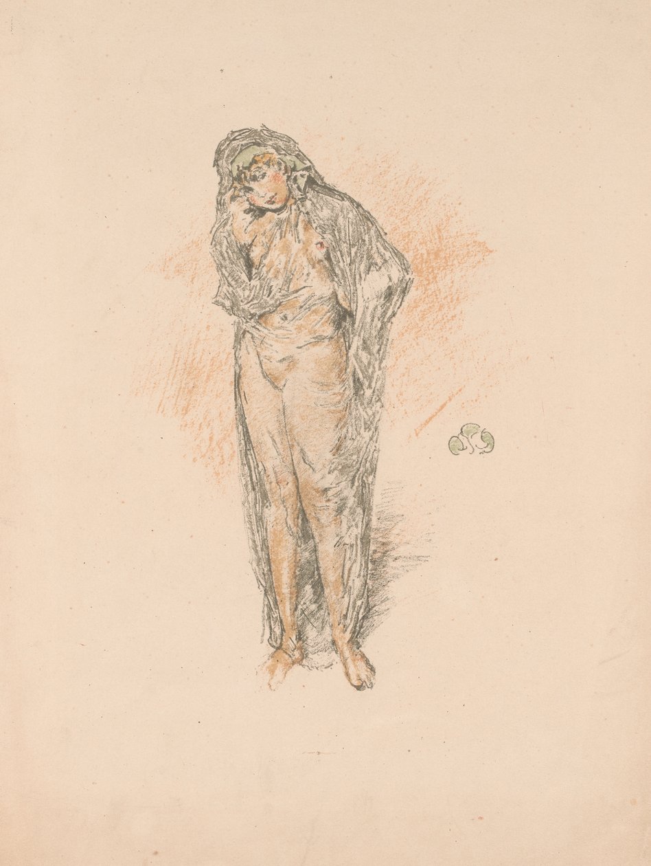 Zahalená postava, stojící od James Abbott McNeill Whistler