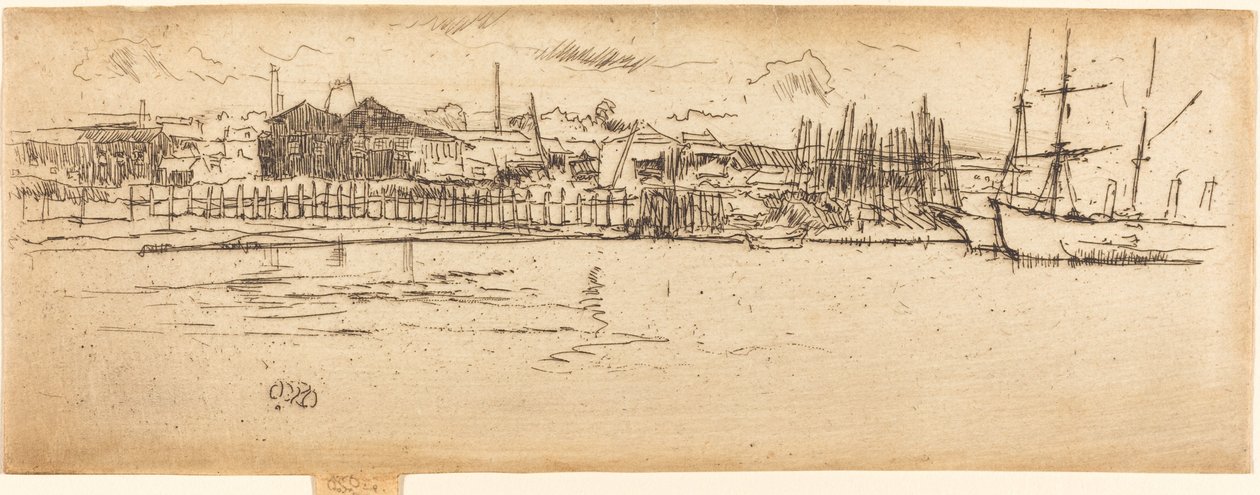 Suchý dok, Southampton od James Abbott McNeill Whistler