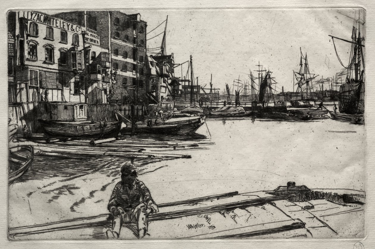 Eagle Wharf od James McNeill Whistler