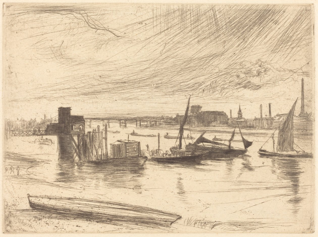Brzy ráno, Battersea od James McNeill Whistler