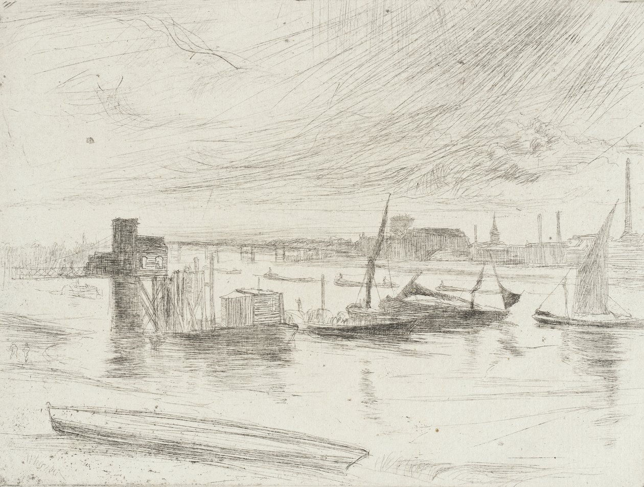 Časné ráno, Battersea od James McNeill Whistler