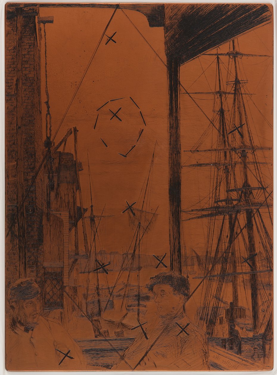 Leptací deska: Rotherhithe od James Abbott McNeill Whistler