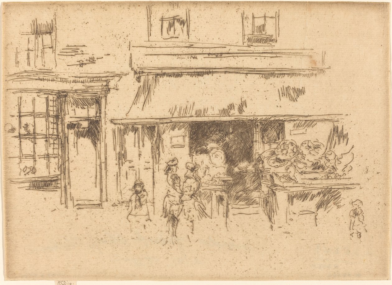 Exeterská ulice od James Abbott McNeill Whistler