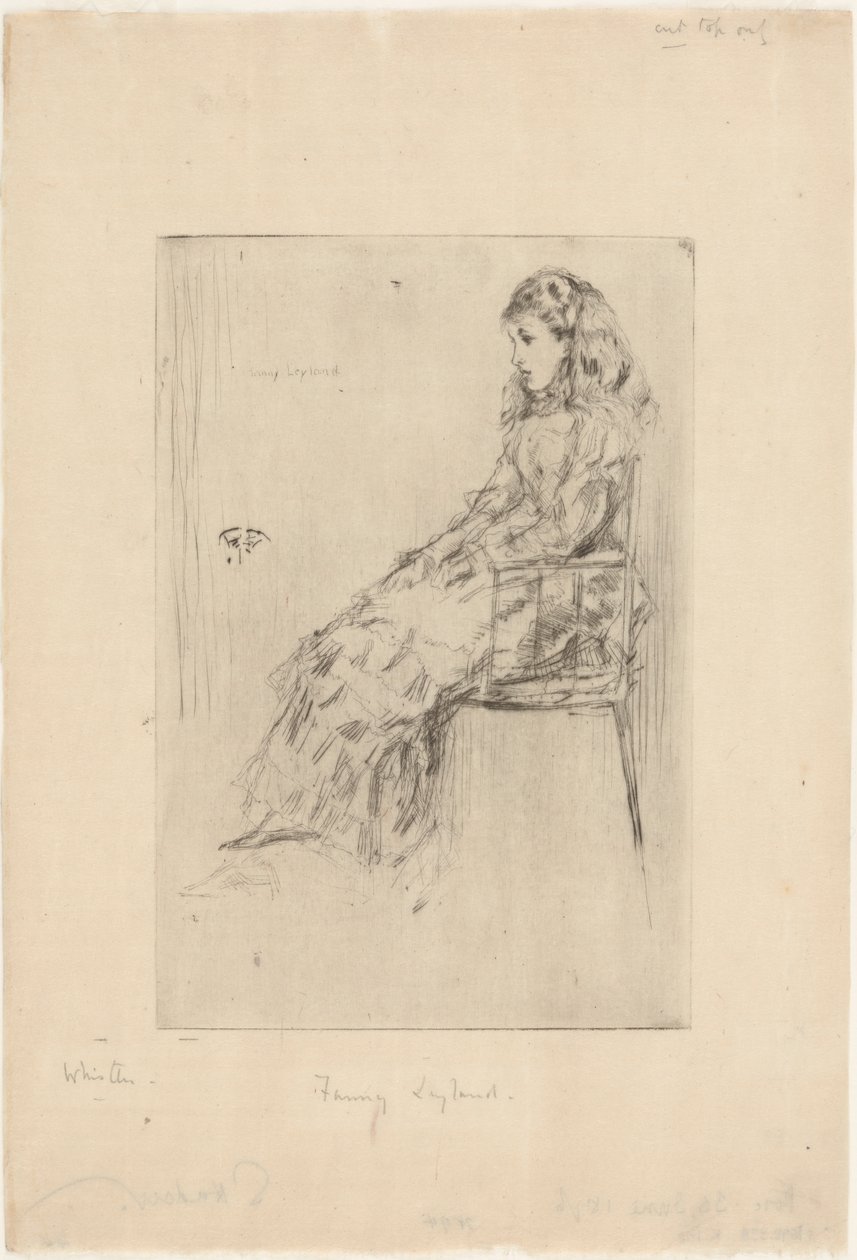 Fanny Leyland od James Abbott McNeill Whistler