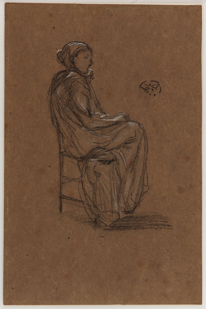 Ženská postava, sedící od James Abbott McNeill Whistler
