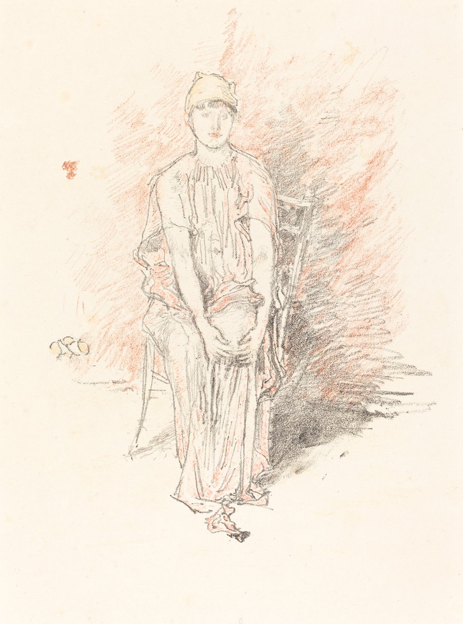 Studie postavy v barvách od James Abbott McNeill Whistler