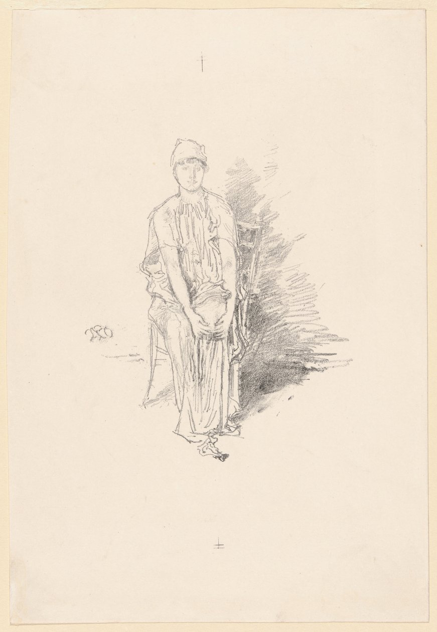 Studie postavy v barvách od James Abbott McNeill Whistler