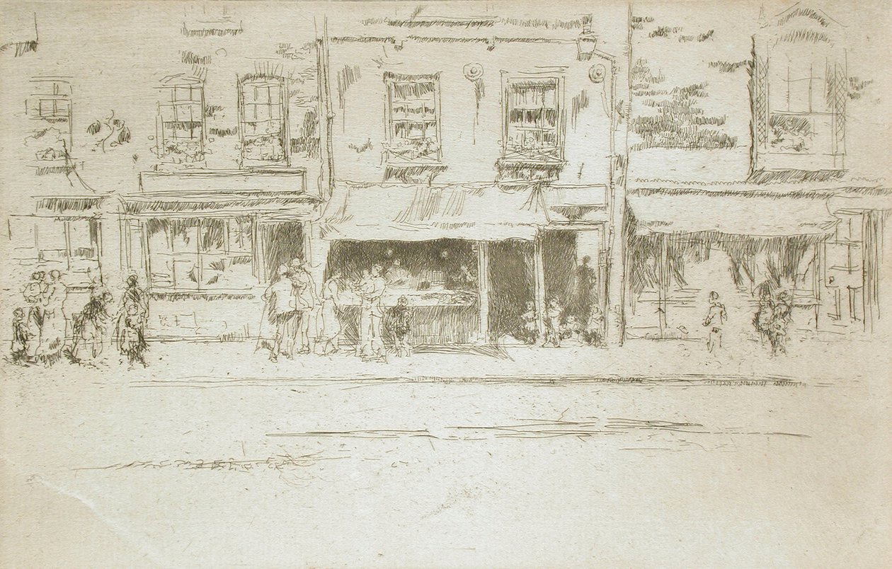 Rybí obchod, Chelsea od James McNeill Whistler