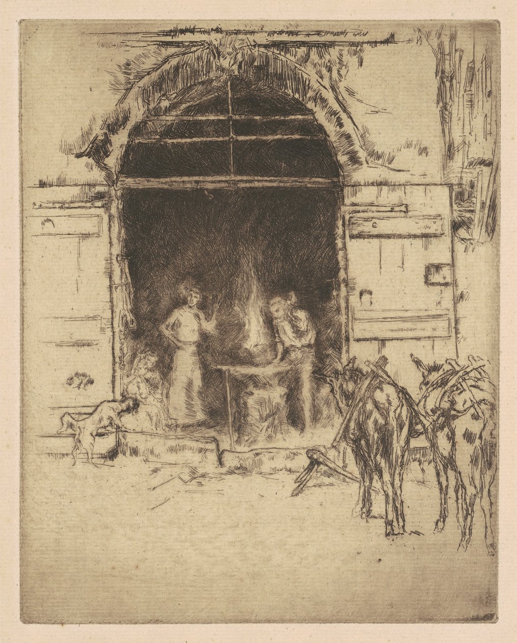 Hořící kovárna od James Abbott McNeill Whistler