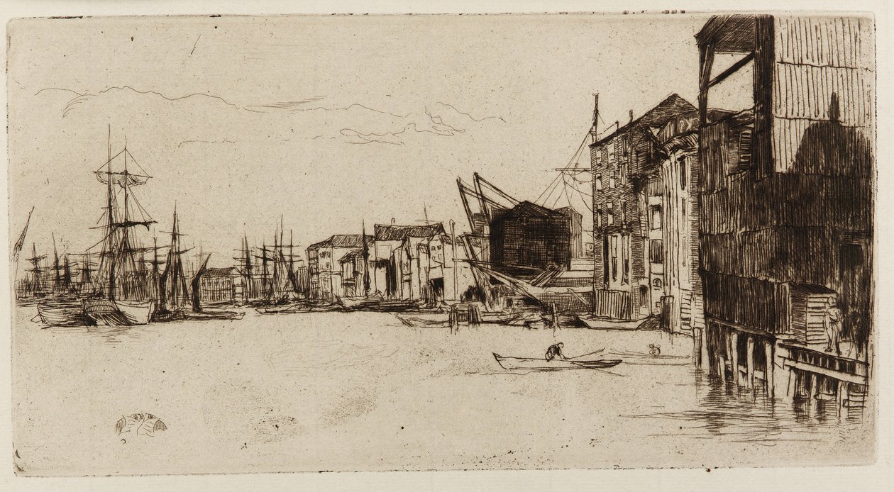 Free Trade Wharf od James Abbott McNeill Whistler