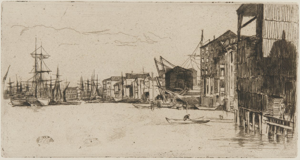 Free Trade Wharf od James Abbott McNeill Whistler