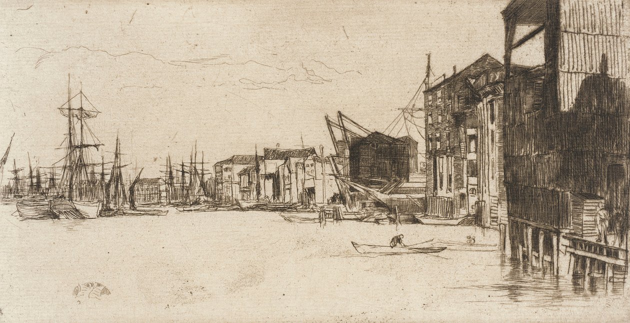 Molo volného obchodu od James McNeill Whistler