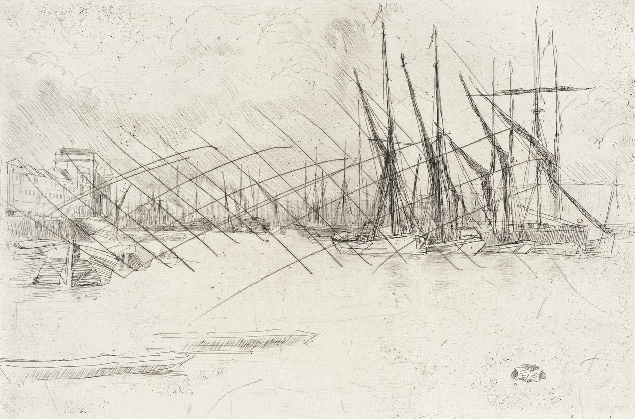 Od schodů u nakládaných sleďů od James McNeill Whistler