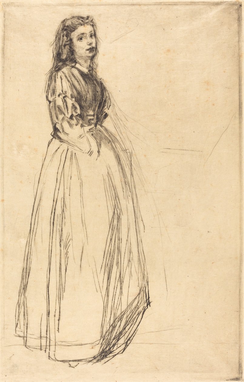 Fumette, stojící od James Abbott McNeill Whistler