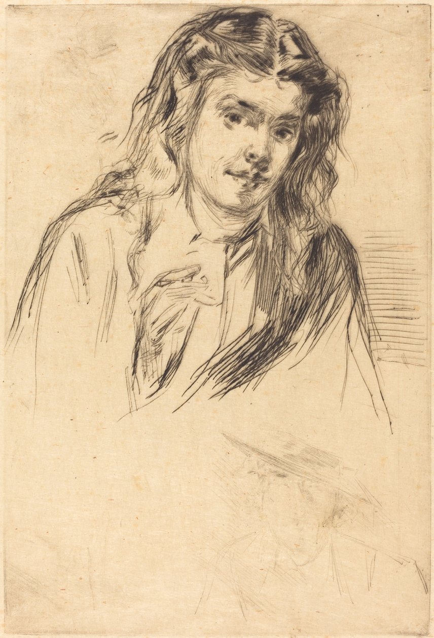 Ohnutá hlava Fumette od James Abbott McNeill Whistler