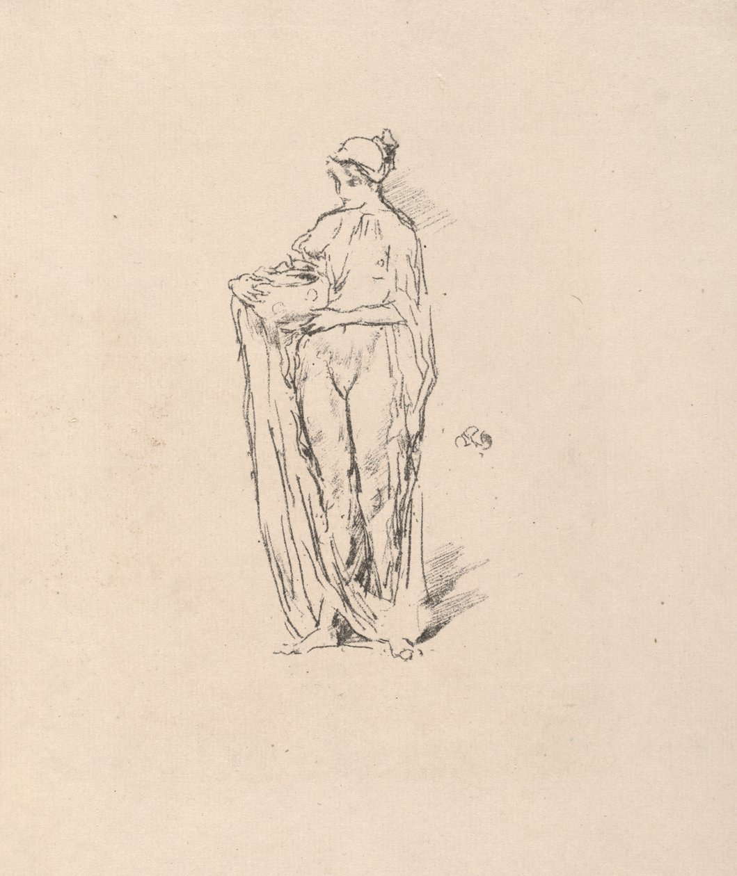 Dívka s miskou od James McNeill Whistler