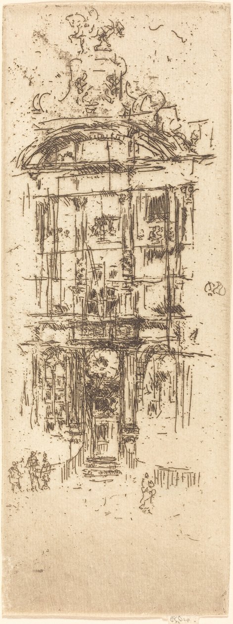 Zlatý dům, Brusel od James Abbott McNeill Whistler