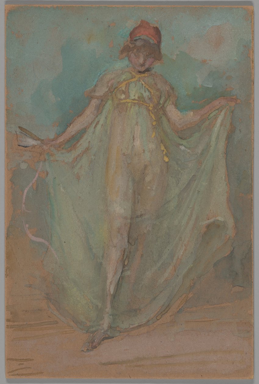 Zelená a modrá: Tanečnice od James McNeill Whistler