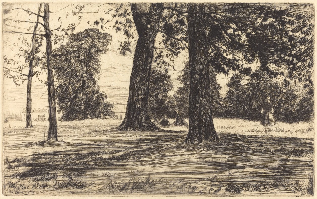 Greenwichský park od James Abbott McNeill Whistler