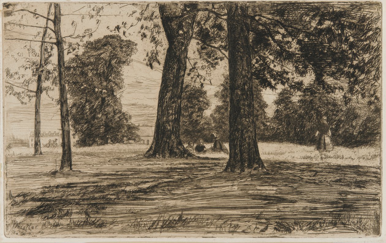 Greenwichský park od James Abbott McNeill Whistler