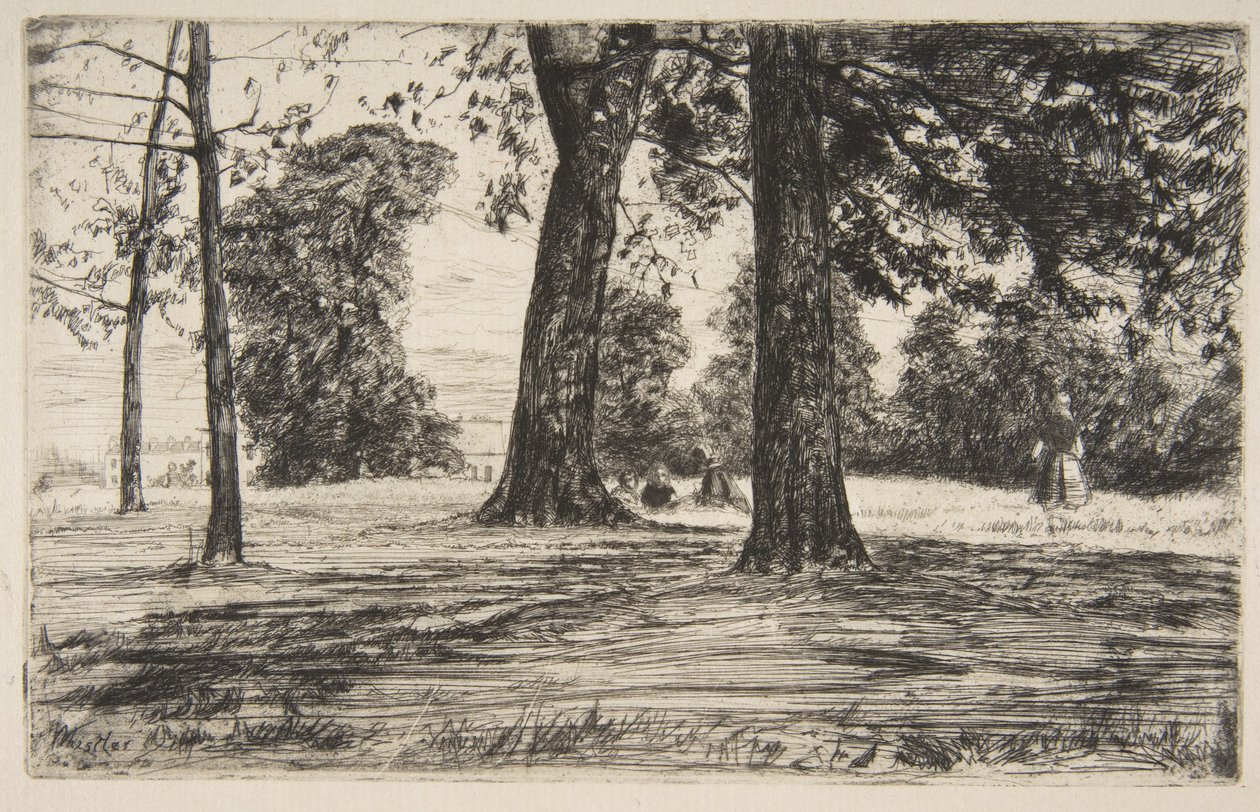 Greenwich Park od James McNeill Whistler
