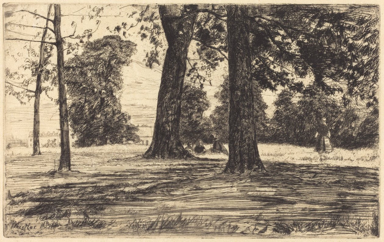 Greenwichský park od James McNeill Whistler