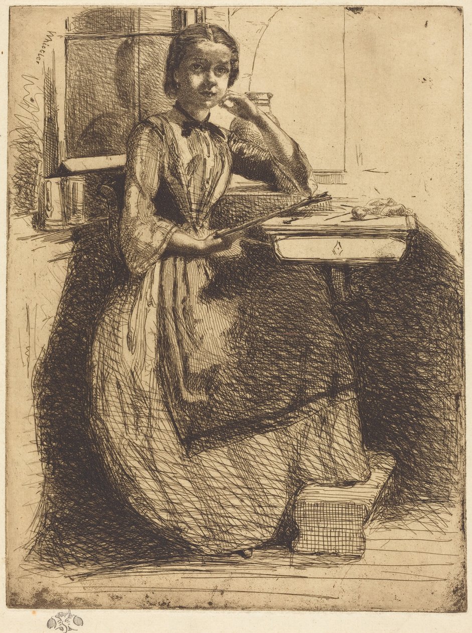 Gretchen v Heidelbergu od James McNeill Whistler