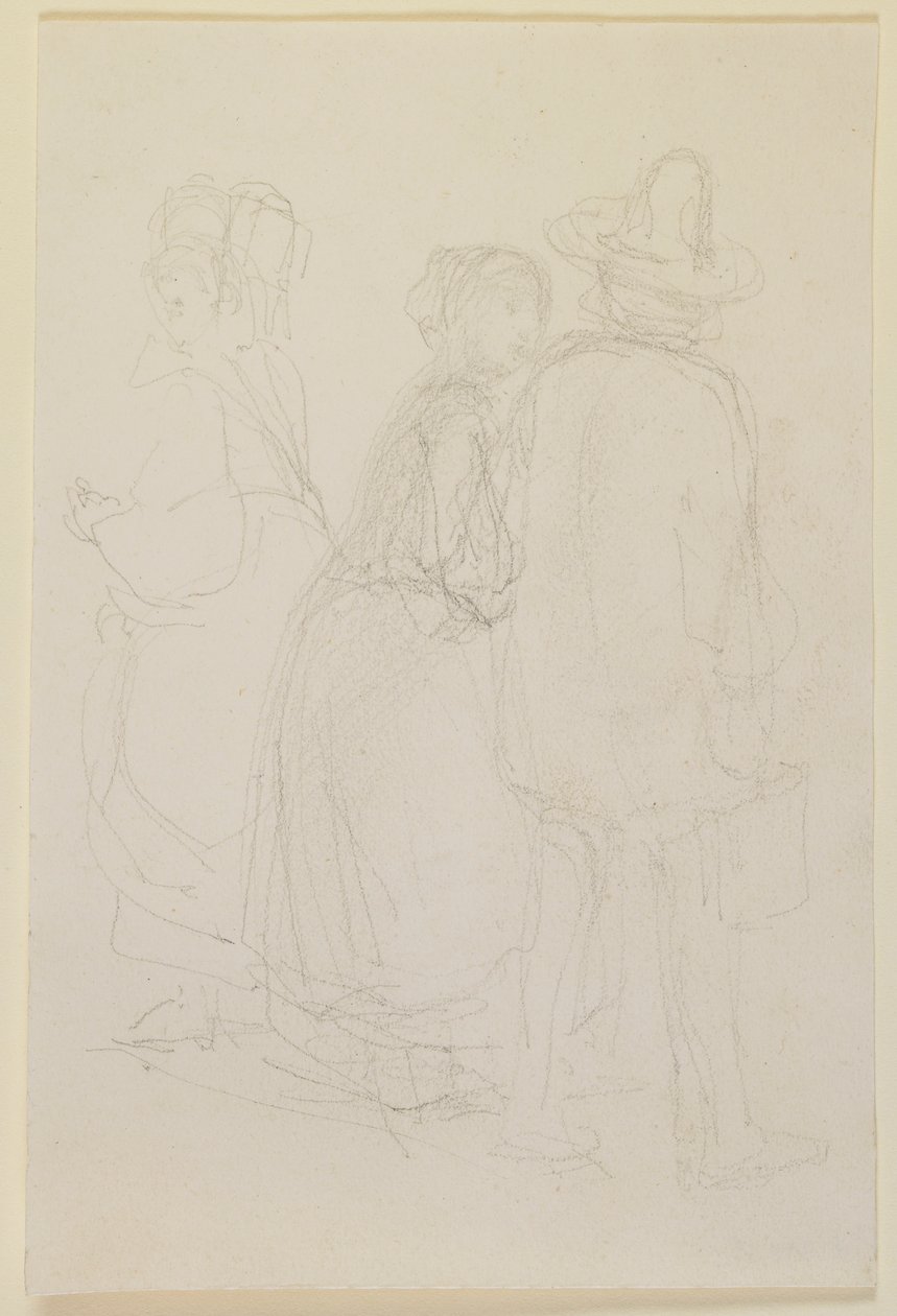 Skupina tří stojících postav od James Abbott McNeill Whistler