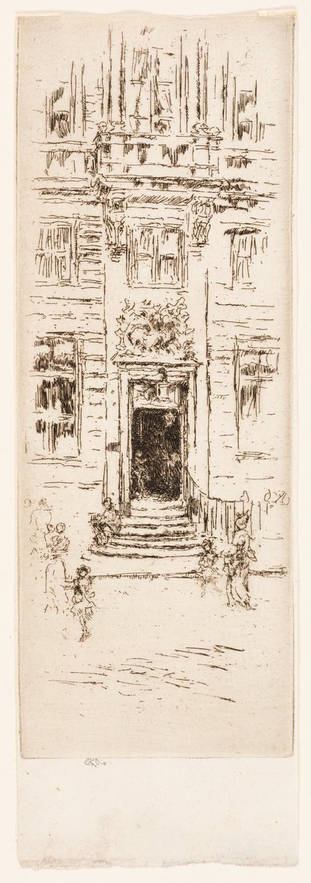 Dům labutí, Brusel od James Abbott McNeill Whistler