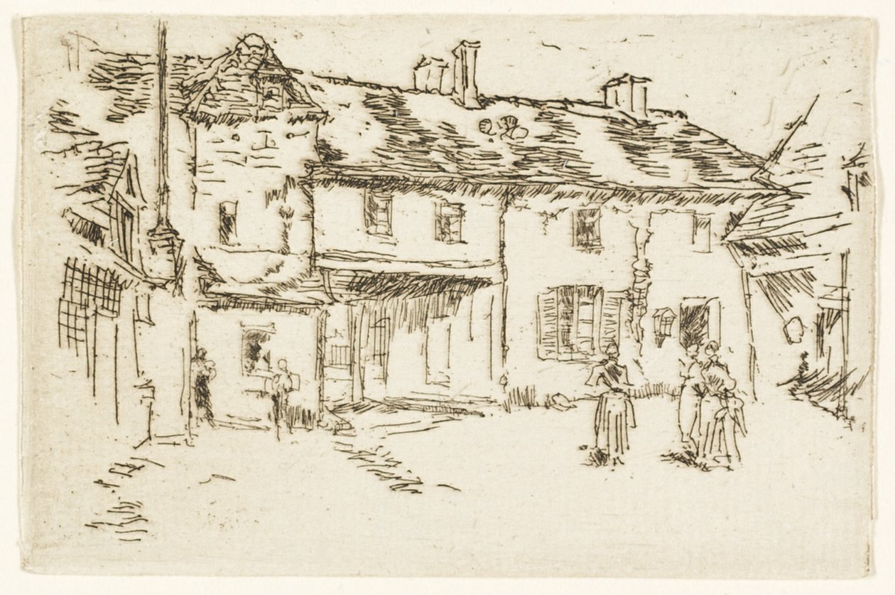 Hotel de la Promenade, Loches od James Abbott McNeill Whistler