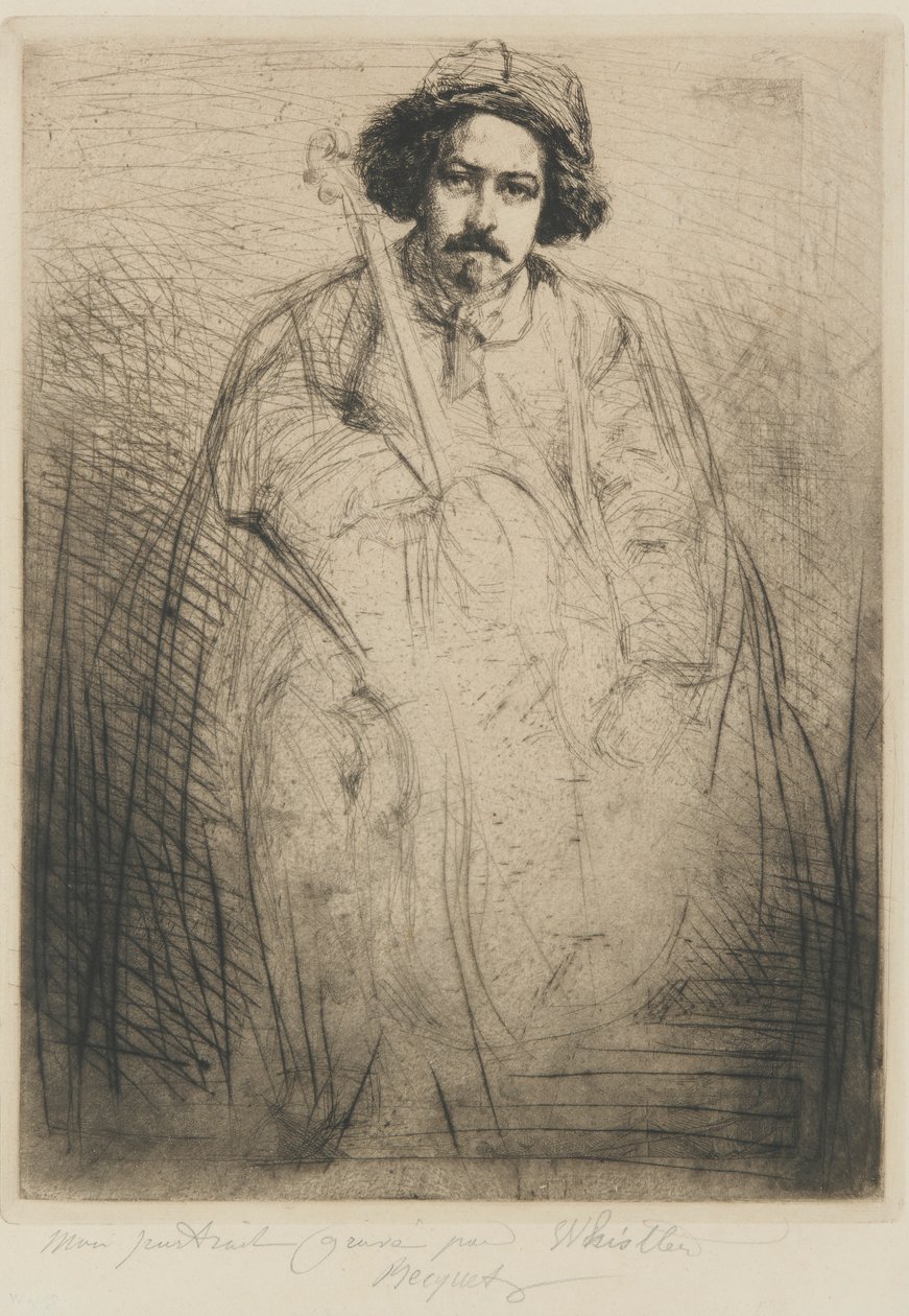 J. Becquet, sochař od James Abbott McNeill Whistler