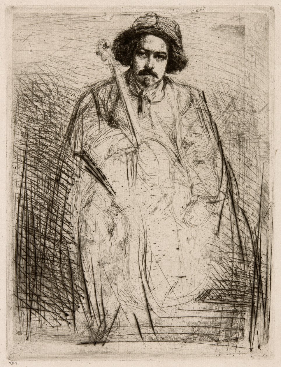 J. Becquet, sochař od James Abbott McNeill Whistler