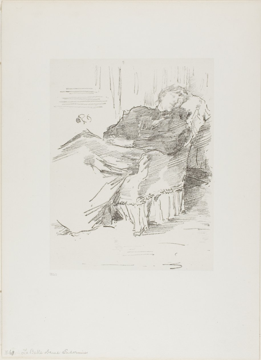 Krásná spící dáma od James Abbott McNeill Whistler