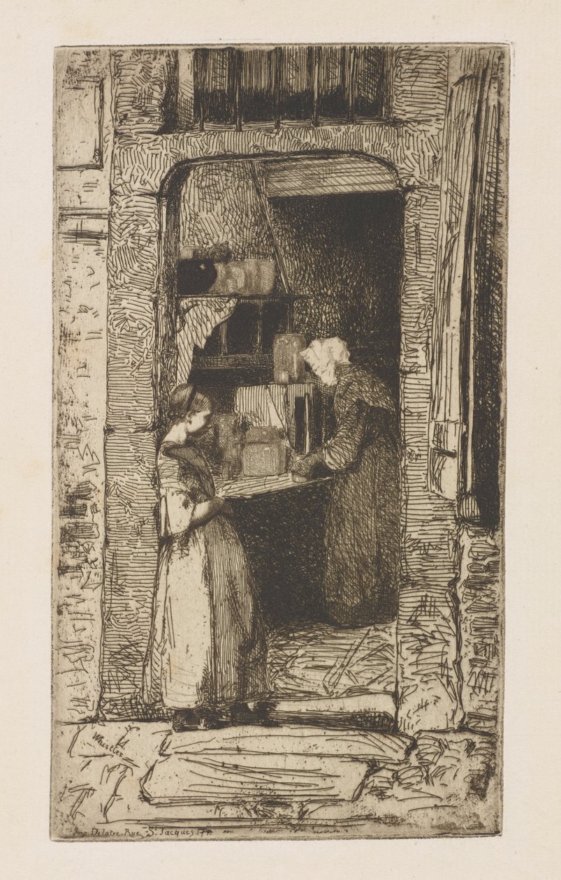 Prodejce hořčice od James Abbott McNeill Whistler