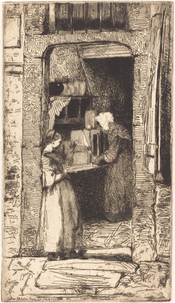 Prodejce hořčice od James Abbott McNeill Whistler