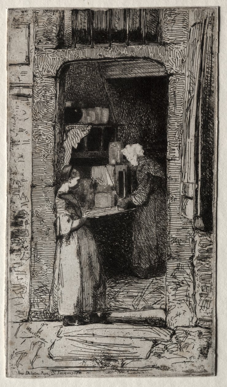 Prodavačka hořčice od James McNeill Whistler